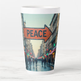 Latte-Tasse (Friedenszeichen) Milchtasse