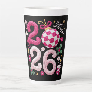 Latte-Tasse - Frohes Neues Jahr 2026 Milchtasse