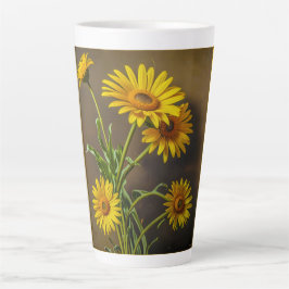 Latte-Tasse (Gelbe Gänseblümchen) Milchtasse
