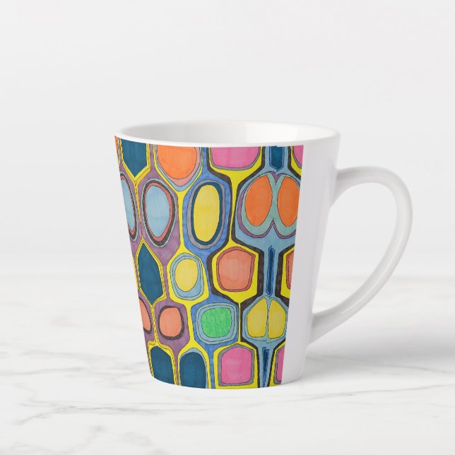 LATTE TASSE "GEO COLOR (Rechts)