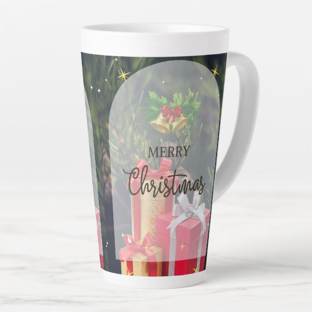 Latte Tasse im Stilstil (Rechte Ecke)