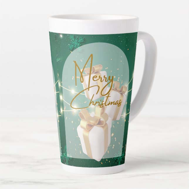 Latte Tasse im Stilstil (Rechte Ecke)