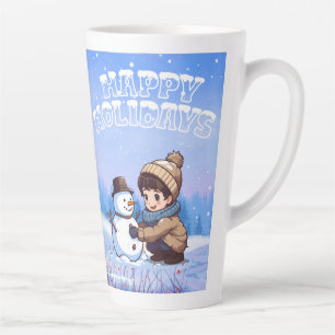 Latte Tasse im Stilstil