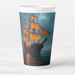 Latte-Tasse (Majestätisches Schiff auf See) Milchtasse