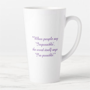 Latte-Tasse Milchtasse