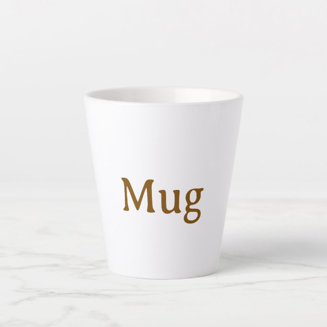 Latte-Tasse Milchtasse (Vorderseite)