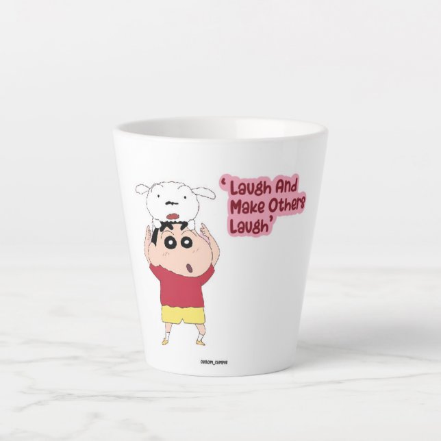 Latte Tasse - Perfektes Geschenk für Shinchan-Fans (Vorderseite)