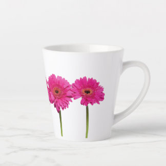 Latte Tasse Pink Gerbera Daisies