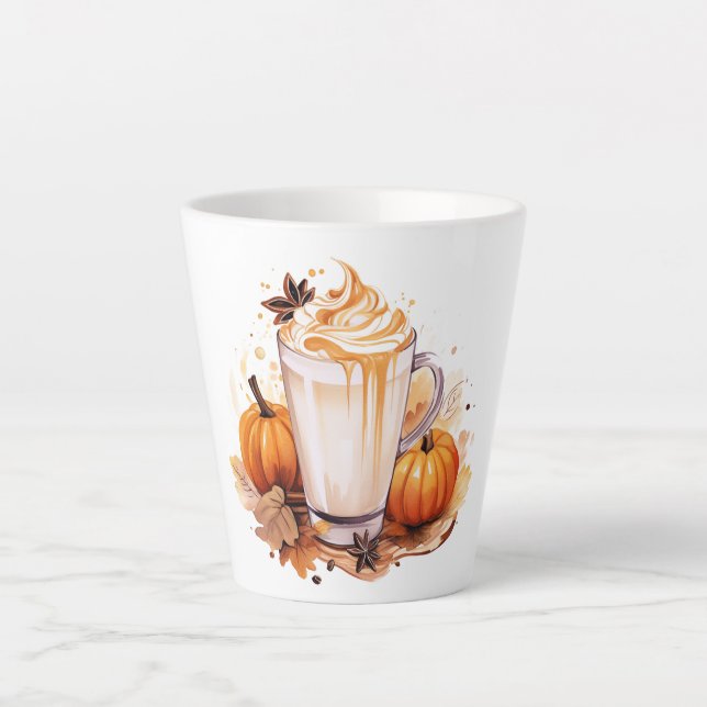 Latte Tasse-Pumpkin-Gewürz Milchtasse (Vorderseite)