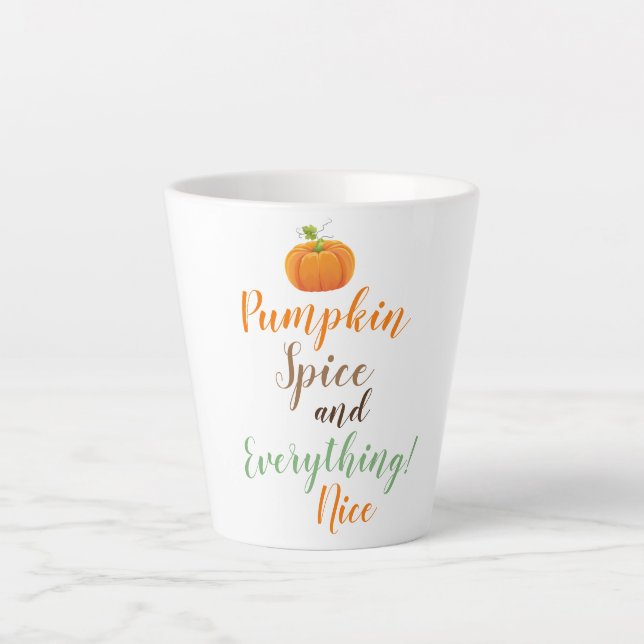 Latte Tasse-Pumpkin-Gewürz Milchtasse (Vorderseite)