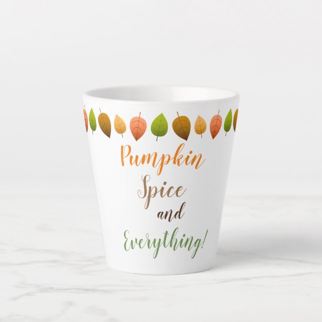 Latte Tasse-Pumpkin-Gewürz Milchtasse (Vorderseite)