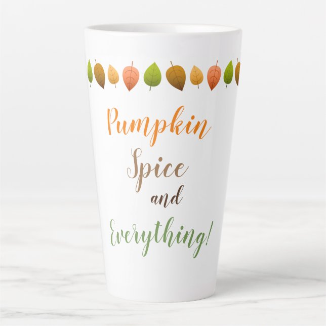 Latte Tasse-Pumpkin-Gewürz Milchtasse (Vorderseite)