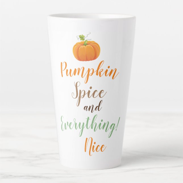 Latte Tasse-Pumpkin-Gewürz Milchtasse (Vorderseite)