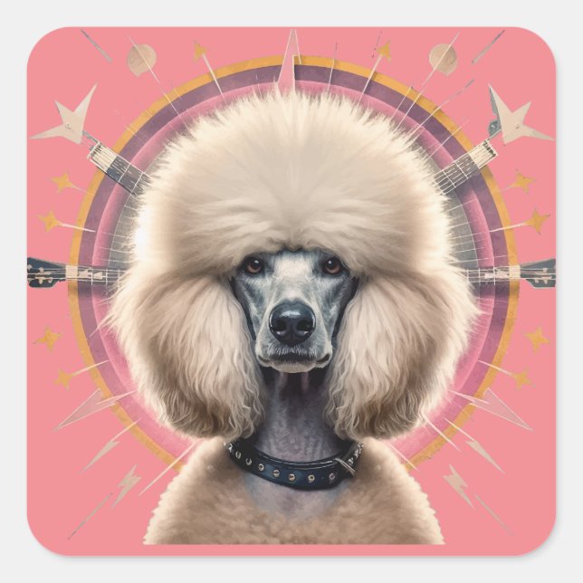 Latte Tasse Quadratischer Aufkleber (Vorderseite)