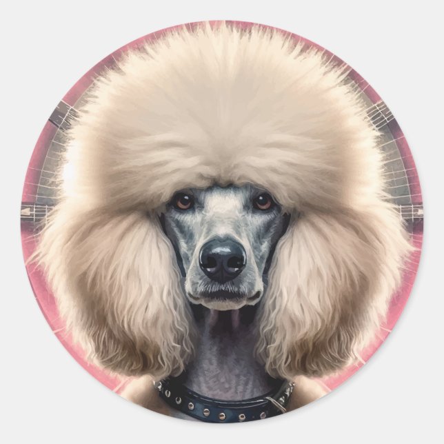 Latte Tasse Runder Aufkleber (Vorderseite)