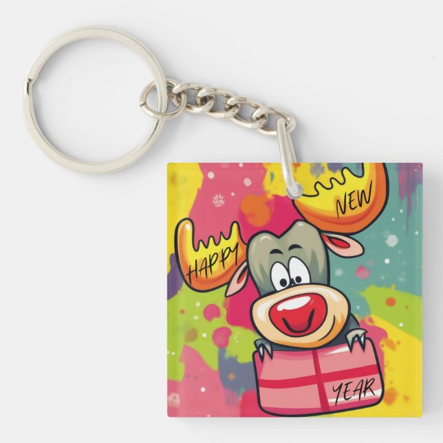 Latte Tasse Schlüsselanhänger (Vorderseite)