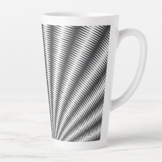 Latte Tasse - Schwarz-Weiß-Geometrie