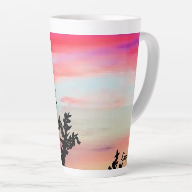 Latte Tasse / Sonnenuntergänge in Florida (Rechte Ecke)