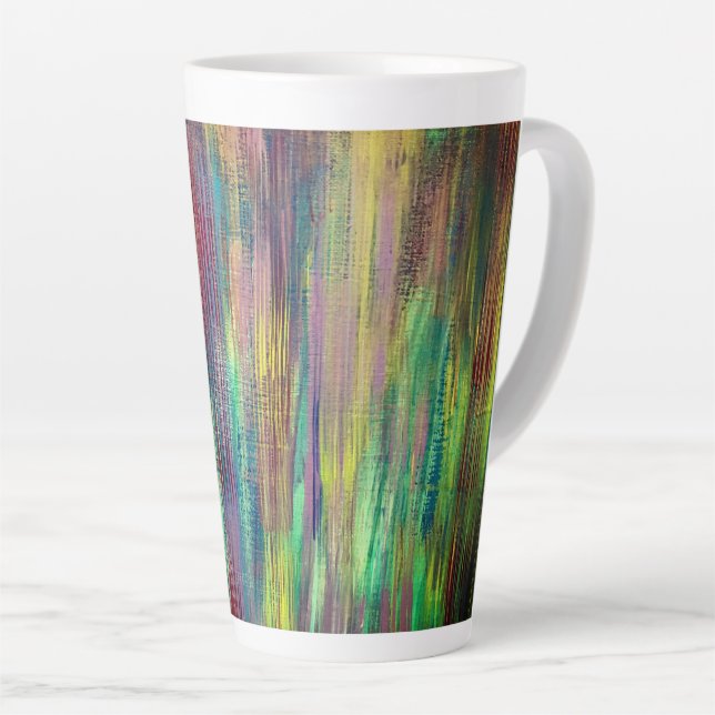 Latte Tasse "Stripe Design" (Rechte Ecke)