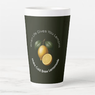 Latte-Tasse - Wenn das Leben dir Zitronen gibt Milchtasse