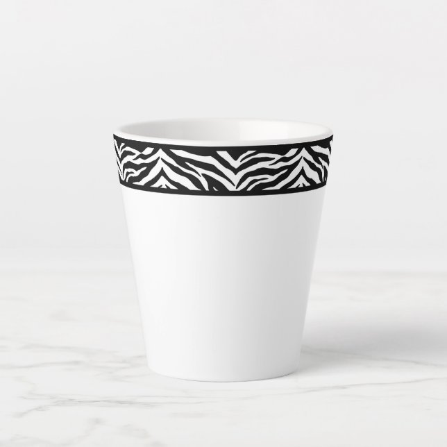 Latte Tasse-Zebra Print Milchtasse (Vorderseite)