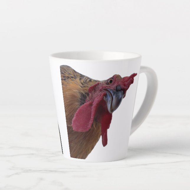 Latte-Tassen-Hühnchen-Porträts Milchtasse (Rechte Ecke)