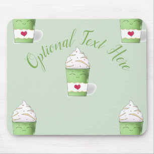 Latte & Whipped Cream (grün) Mousepad