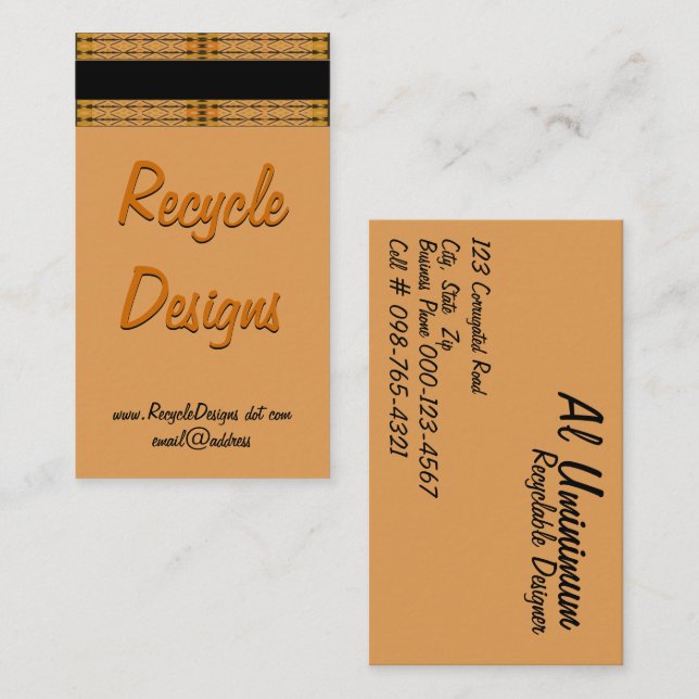 Lattice Muster Border Templare Visitenkarte (Vorne/Hinten)