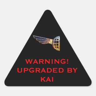 LATTICH-Warnschild Dreieckiger Aufkleber