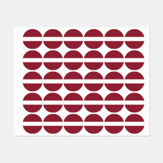 Latvia Flag Emblem Etiketten