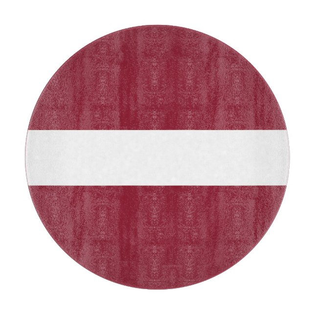 Latvia Flag Emblem Schneidebrett (Vorderseite)