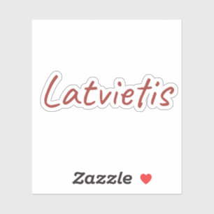 Latvietis Aufkleber