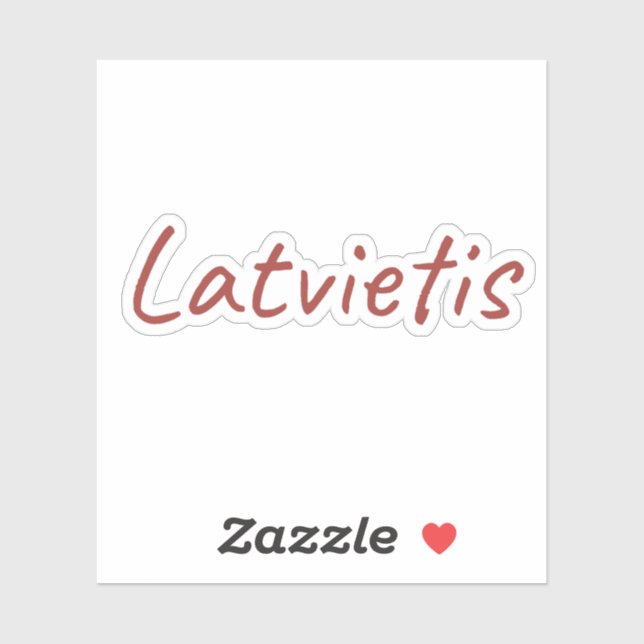 Latvietis Aufkleber (Blatt)