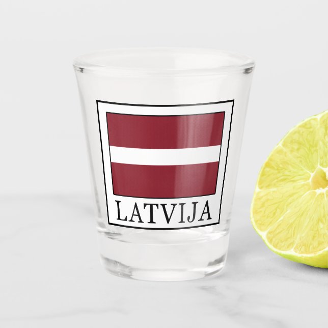 Latvija Schnapsglas (Vorderseite)