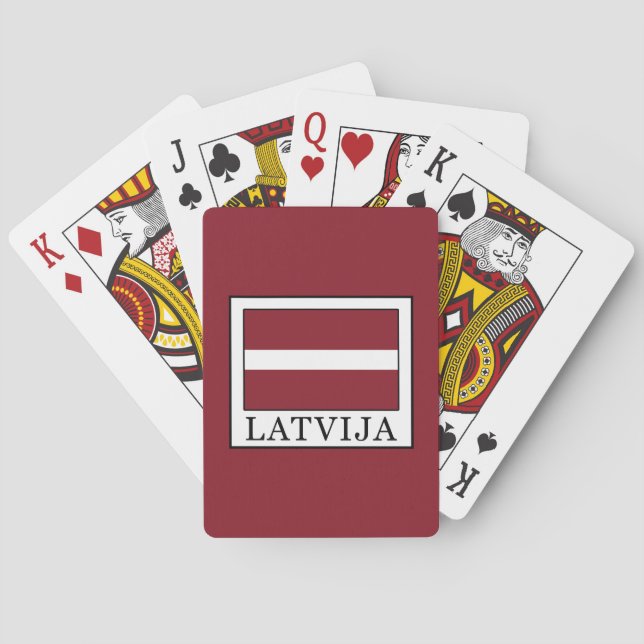 Latvija Spielkarten (Rückseite)