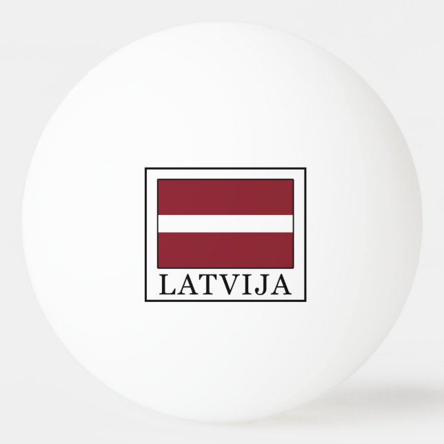 Latvija Tischtennisball (Vorderseite)