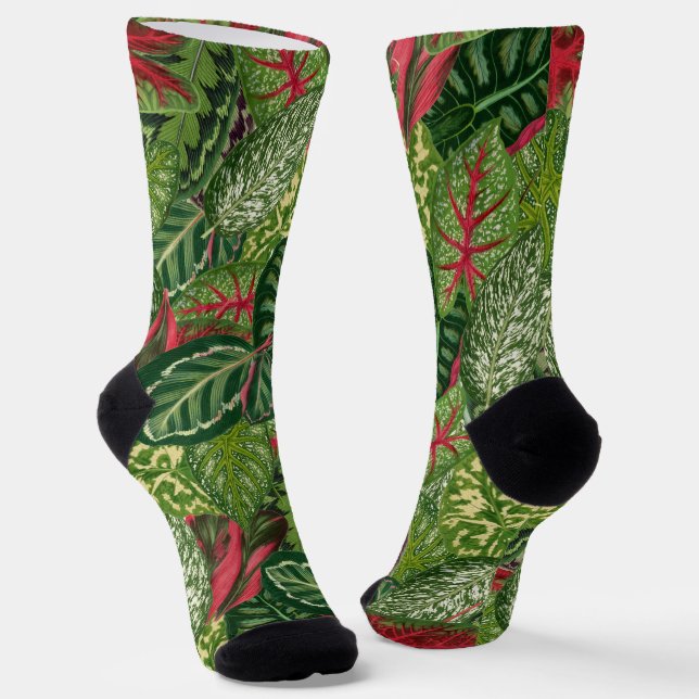 Laub Socken (Gewinkelt)