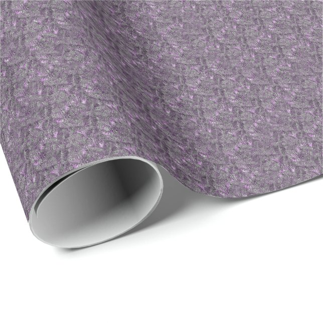Laubbaum in Lila Natur Geschenkpapier (Rolleneckpunkt)