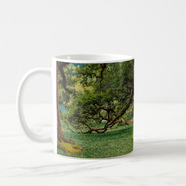 Laubblätterblättern Kaffeetasse (Links)