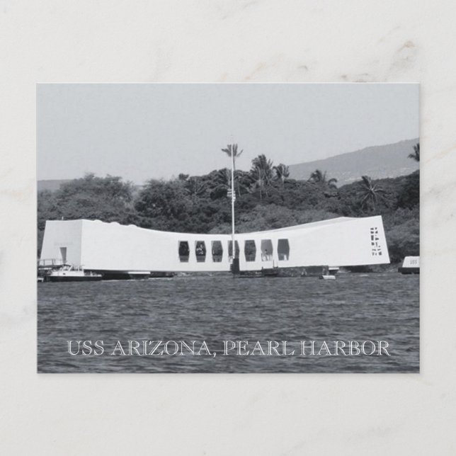 Laubhafen uss arizona postkarte (Vorderseite)