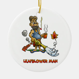 Laubsauger-Mann! Keramikornament