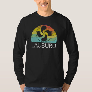 Lauburu Baskenland Cross Ikurrina Euskal Herri T-Shirt