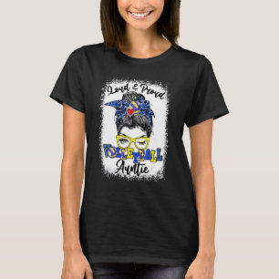 Laud und stolz Volleyball Auntie Messy Bun Bleache T-Shirt