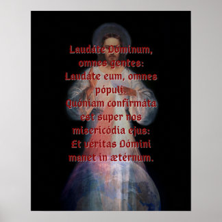 Laudáte Dominum Print (groß) Poster