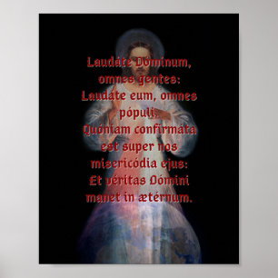 Laudáte Dominum Printmedium Poster