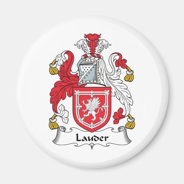Lauder Familienwappen Magnet (Vorne)