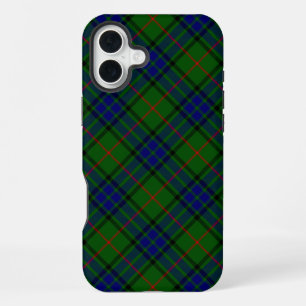 Lauder Tartan blau grün kariert iPhone 16 Plus Hülle