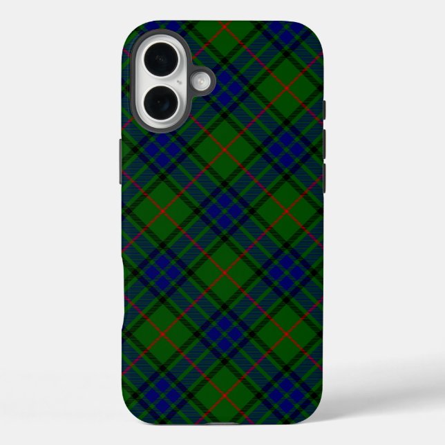 Lauder Tartan Blau kariert Case-Mate iPhone Hülle (Rückseite)