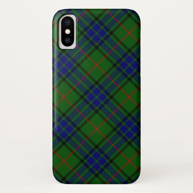 Lauder Tartan Blau kariert Case-Mate iPhone Hülle (Rückseite)
