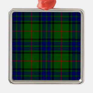 Lauder Tartan Blau kariert Ornament Aus Metall